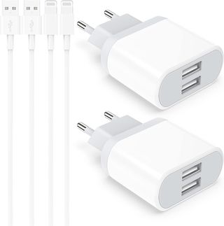 - - - - Cargador for iPhone, 4-Pack 2M Cable y U
