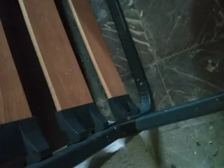 Somier 150 cm Madera y Metal