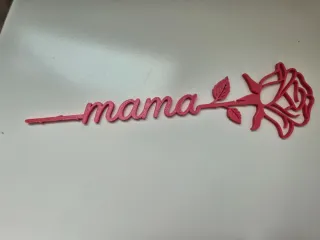 Peça Decorativa mama com Rosa