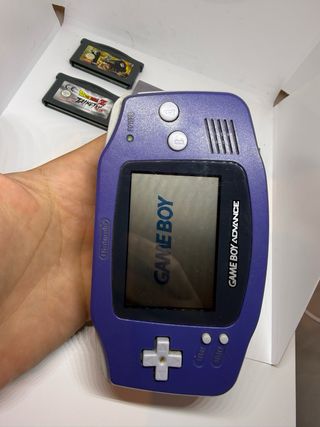 Consola Game Boy Advance Morada + Juegos