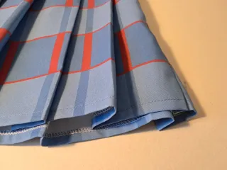 Falda corta cuadros azul y rojo Talla M