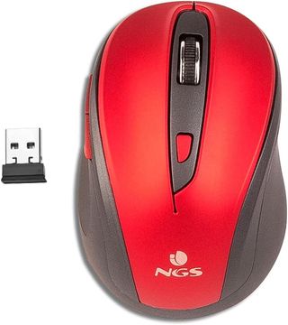 NGS EVO MUTE RED - Mouse Ottico Wireless 2.4GHz