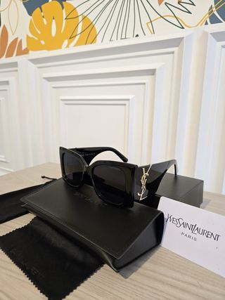 Occhiali da sole Saint Laurent neri e oro