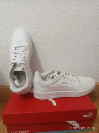 Tenis Puma Blancos, Usados unas horas, Talla 39