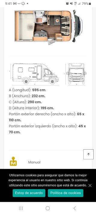 Autocaravana fiat sunlight t60