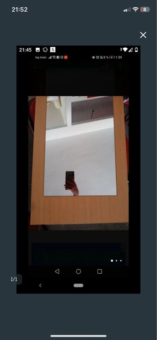 Espejo de madera y cristal venta urgente