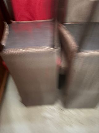 Silla de comedor tela y madera