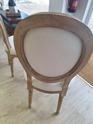 Sillas Victoria Banak Madera y Tela