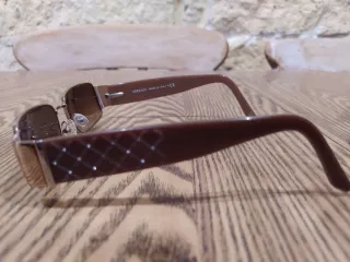 Gafas Versace Vintage Montura Dorada y Marrón