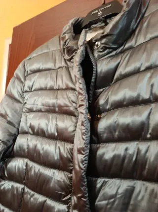 Parka acolchada plateada YES-ZEE