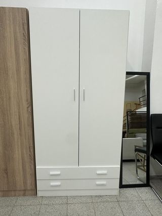 Armario 2 Puertas 100x200cm en 3 COLORES