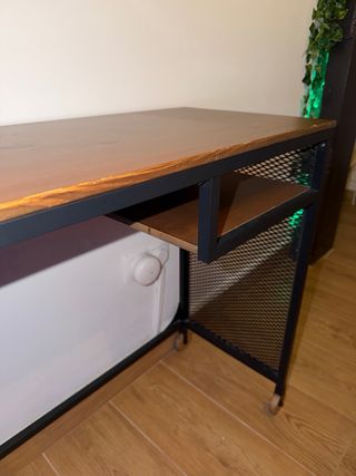 Tavolo da Scrivania Industriale Ikea Legno e Metallo