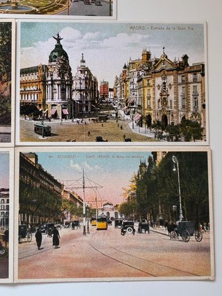 Lote 5 Postales Madrid Vintage