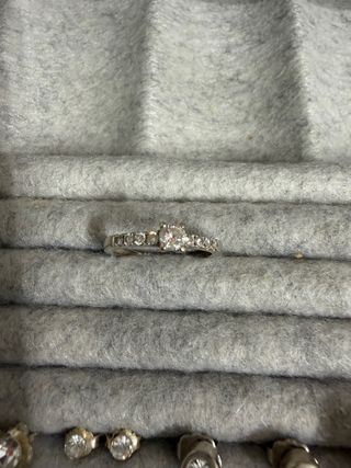 Anillo Oro Blanco 18k Diamantes