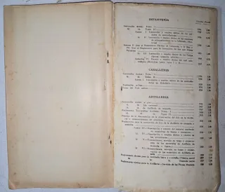 Libro Militar Ministerio de la Guerra 1927
