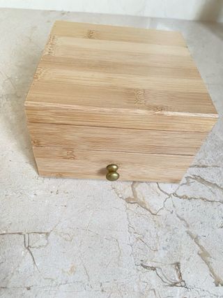 Joyero caja de Bambú con Espejo