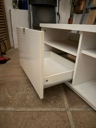 Mueble TV Ikea Byås Blanco