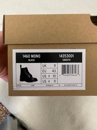 Stivaletti Dr. Martens 1460 Mono Pelle Nera
