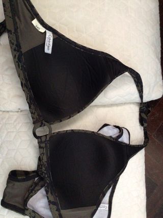 Bikini Calvin Klein Top Triangolo Taglia 34D (3*D)