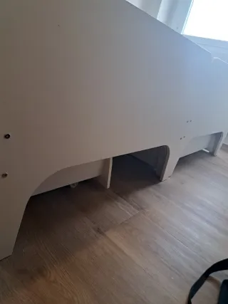 Cama infantil extensible blanca