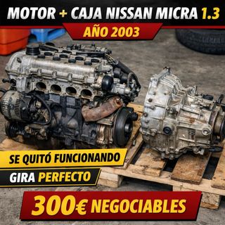 Motor y Caja Nissan Micra 1.3 (2003)