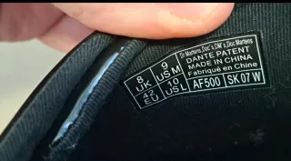 Zapatos Dr. Martens charol hombre negros