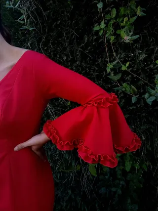 Vestido Flamenca Rojo NUEVO Talla 40
