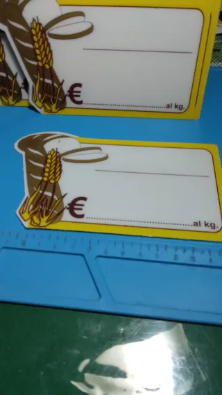Lavagne segnaprezzo PVC con euro e disegni