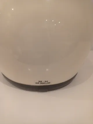 Casco Jet Retro Crema Talla XS