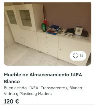 Mueble Almacenamiento Blanco IKEA