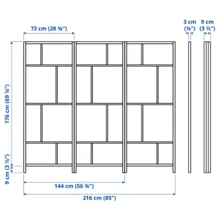 Biombo separador 3 hojas Precio por unidad 2 unid
