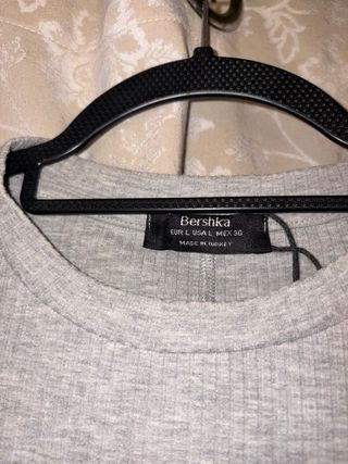 Vestido gris de manga larga