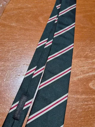 Cravatta Pierre Cardin verde a righe