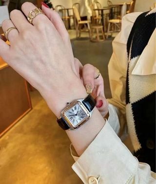 Cartier Santos Dumont Acero y Oro Rosa