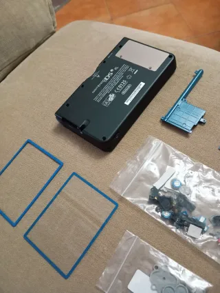 Carcasa DSi XL azul + piezas Nintendo