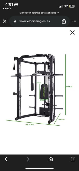 Máquina de musculación Tunturi