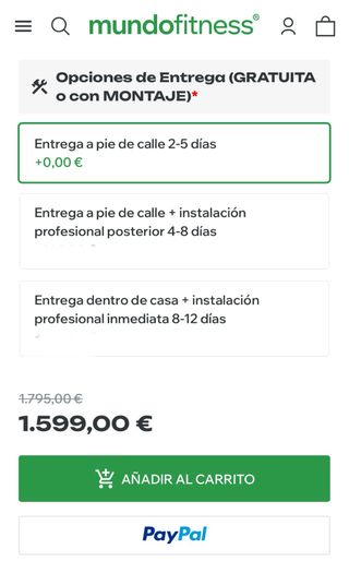 Máquina de musculación Tunturi