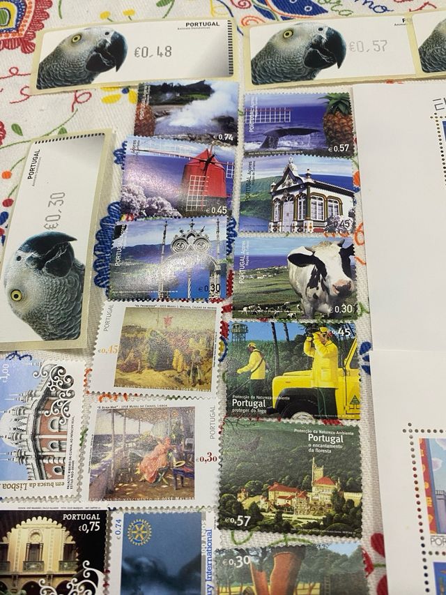 Sellos y hojas conmemorativas de Portugal