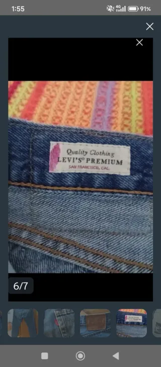 Pantalón Levis 501 Hombre Talla L