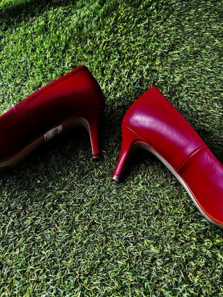 Zendra Zapatos de Salón Rojos Mujer