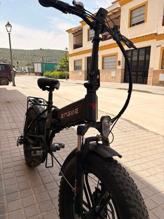 Bicicleta Eléctrica Plegable Negra