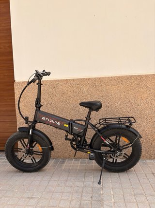 Bicicleta Eléctrica Plegable Negra
