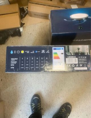 2 Lámpara de techo con ventilador