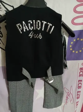 Completo pantalone e gilet a quadri