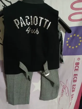Completo pantalone e gilet a quadri