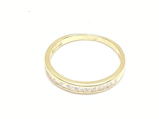 anillo oro 18k con piedra con circonita