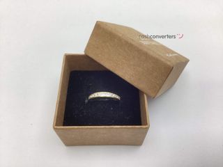 anillo oro 18k con piedra con circonita