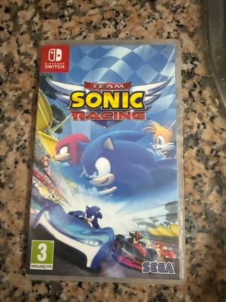Caja Vacía Nintendo Switch Team Sonic Racing