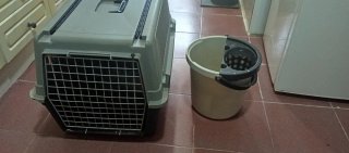 Transportín perro gris 70largo,50 ancho,47alto
