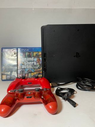 PS4 Slim 1TB + 2 Mandos + 2 Juegos